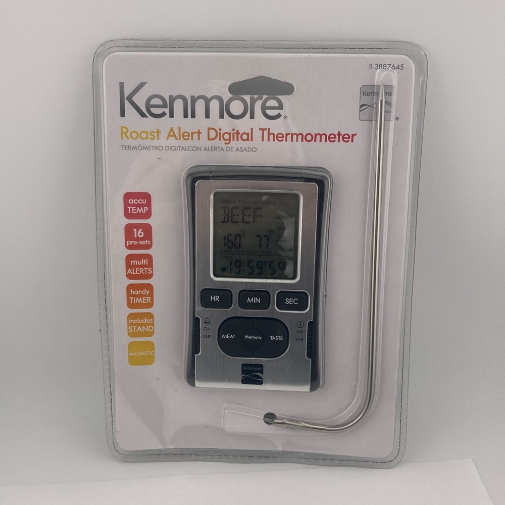 Kenmore Roast Alert Digital Meat Thermometer Kitchen Grill